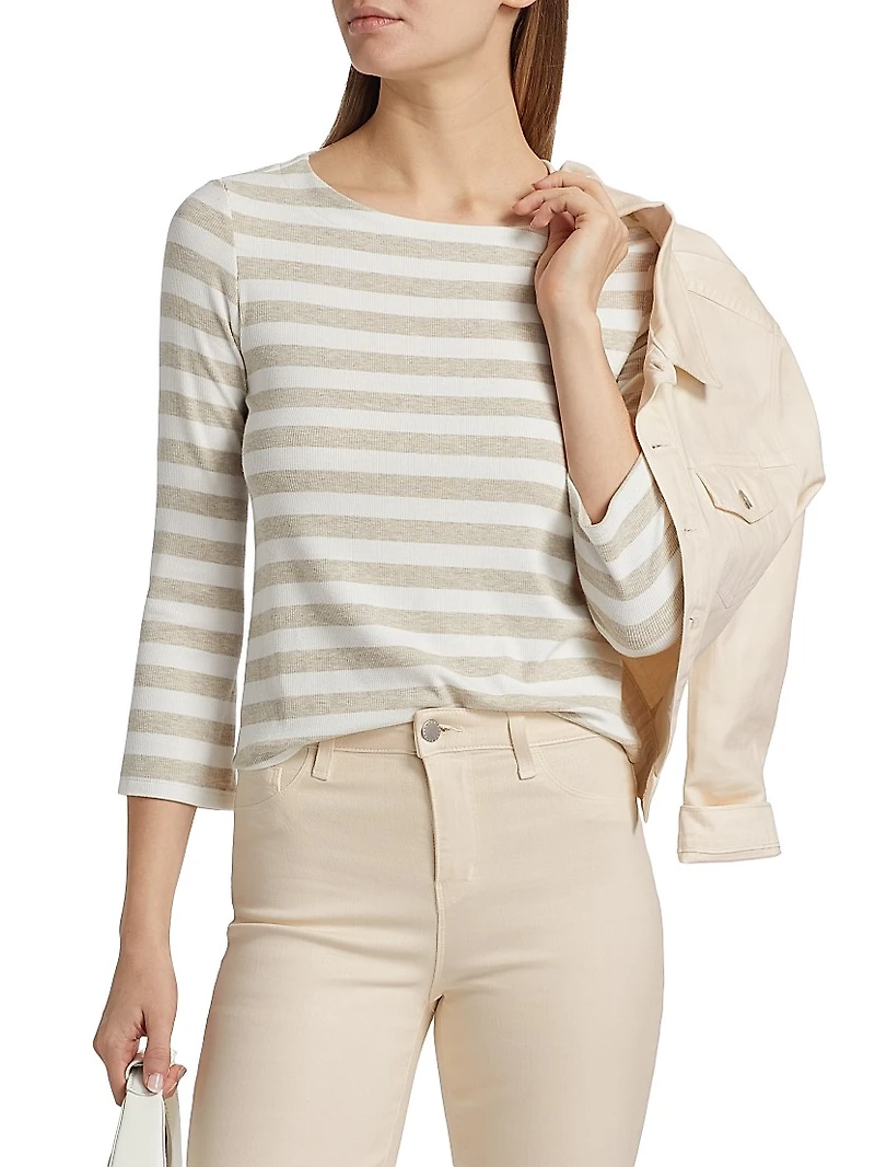 Lucille Striped Boatneck Shirt