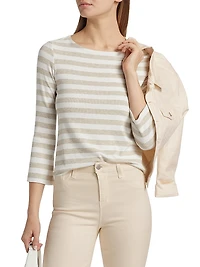Lucille Striped Boatneck Shirt