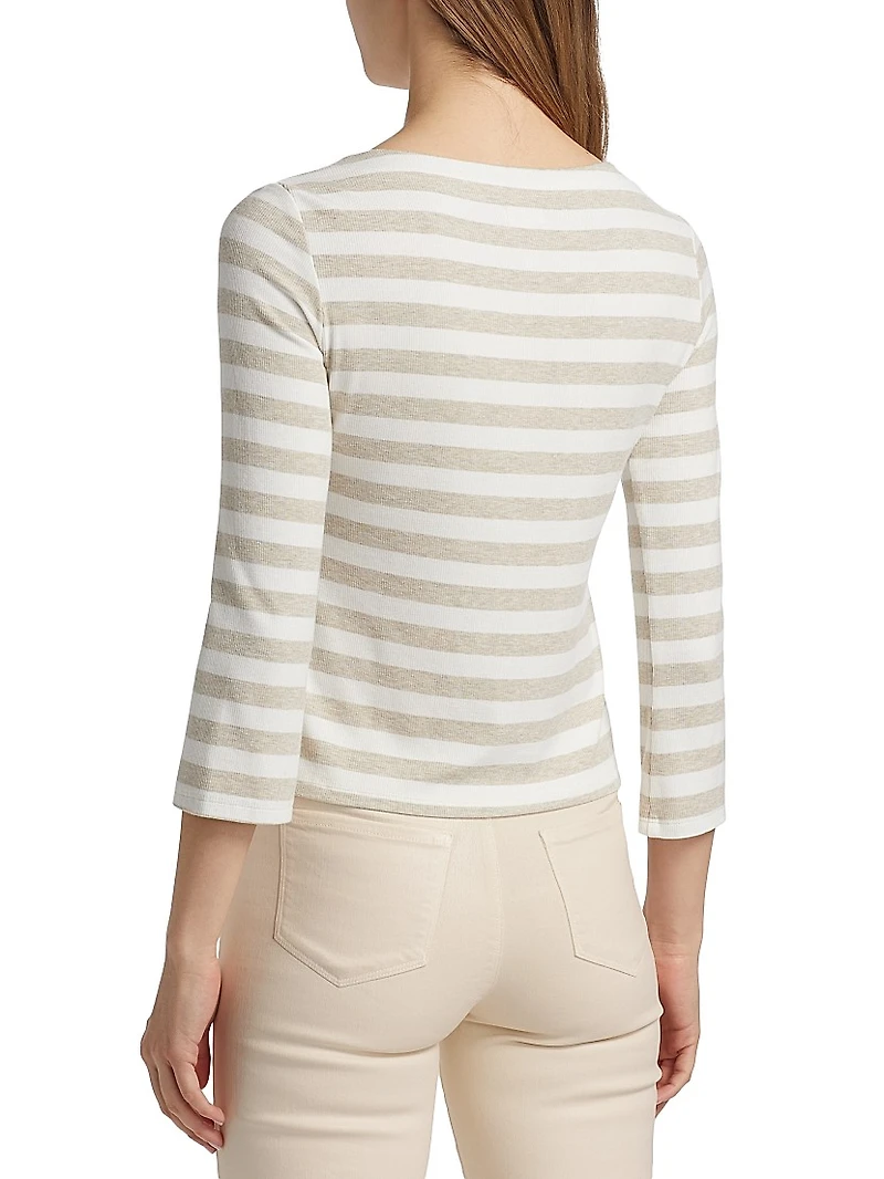Lucille Striped Boatneck Shirt