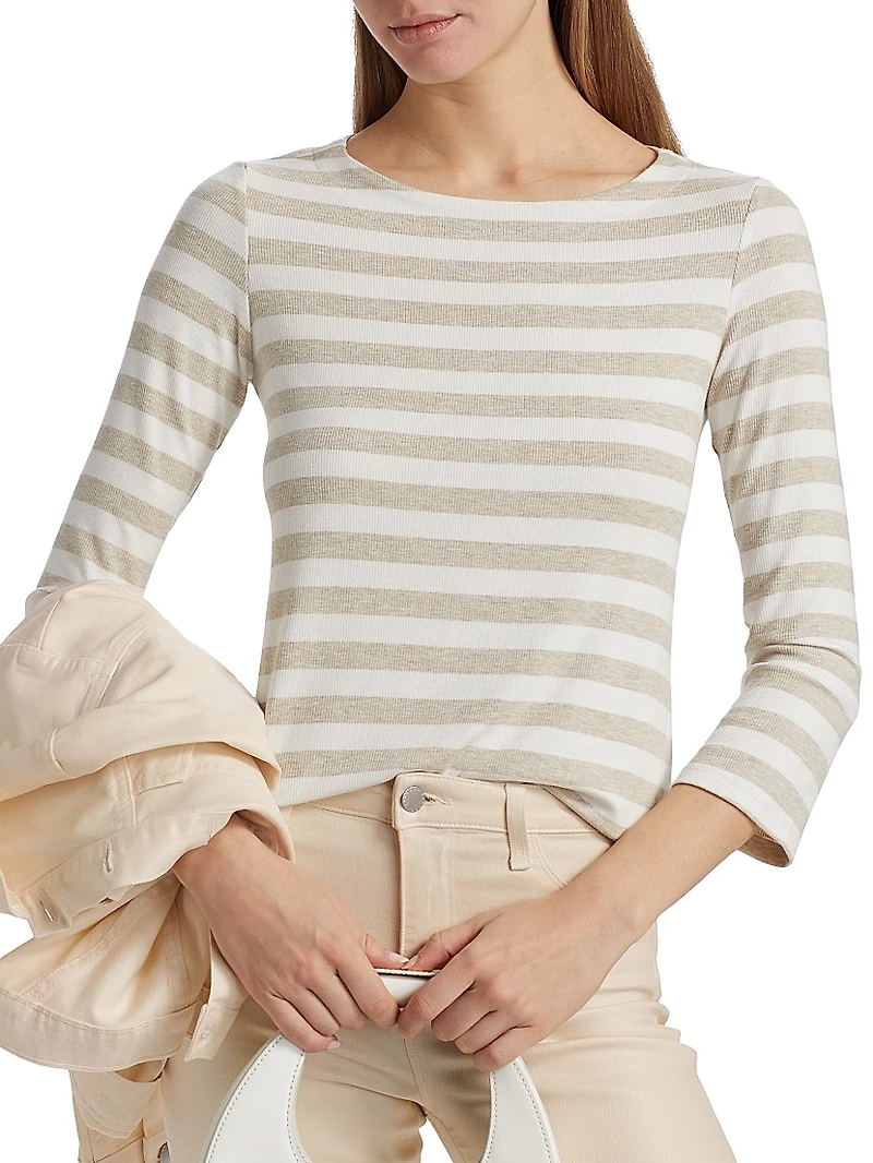 Lucille Striped Boatneck Shirt