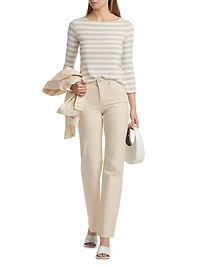 Lucille Striped Boatneck Shirt