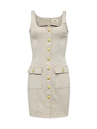 Midy Button-Front Minidress