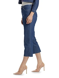 Wanda Mid-Rise Straight-Leg Crop Jeans