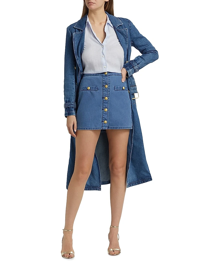 Kris Denim Miniskirt