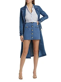 Kris Denim Miniskirt
