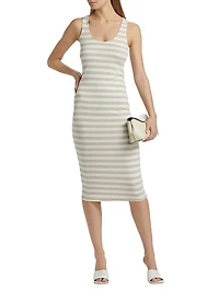 Ivanna Striped Midi-Dress