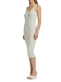 Ivanna Striped Midi-Dress