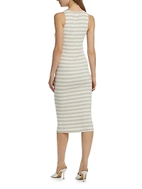 Ivanna Striped Midi-Dress