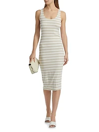 Ivanna Striped Midi-Dress