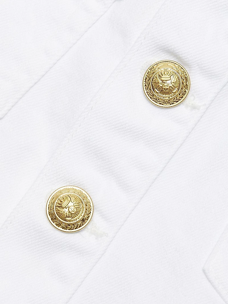 Genevie Denim Crop Jacket