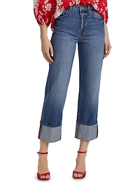 Leighton Cuffed Stovepipe Jeans