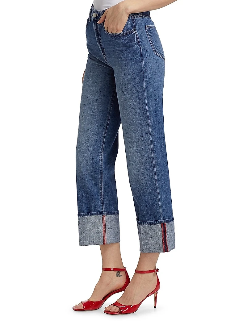 Leighton Cuffed Stovepipe Jeans