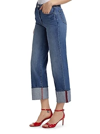 Leighton Cuffed Stovepipe Jeans