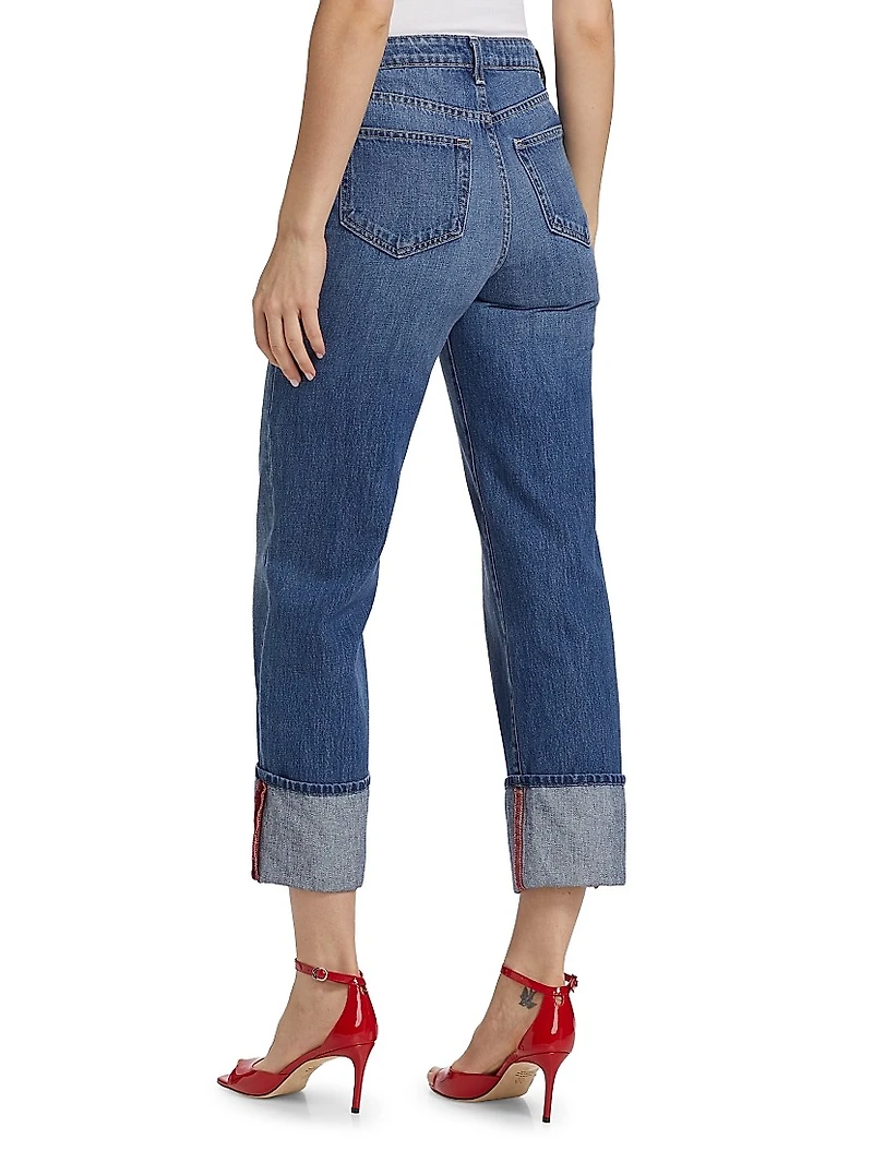 Leighton Cuffed Stovepipe Jeans