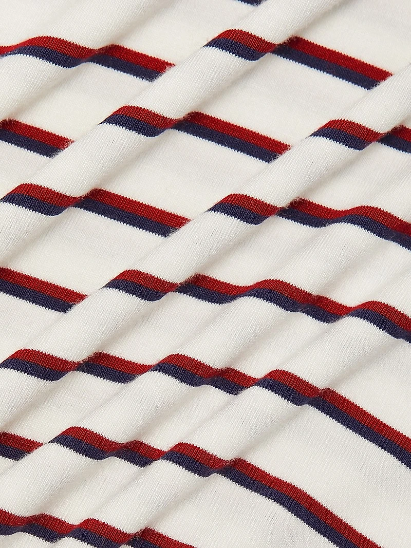 Ressi Striped Knit Crewneck T-Shirt
