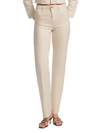Clayton Stretch Cotton Wide-Leg Jeans