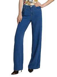 Alicent High-Rise Sneaker Wide-Leg Jeans