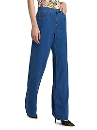 Alicent High-Rise Sneaker Wide-Leg Jeans