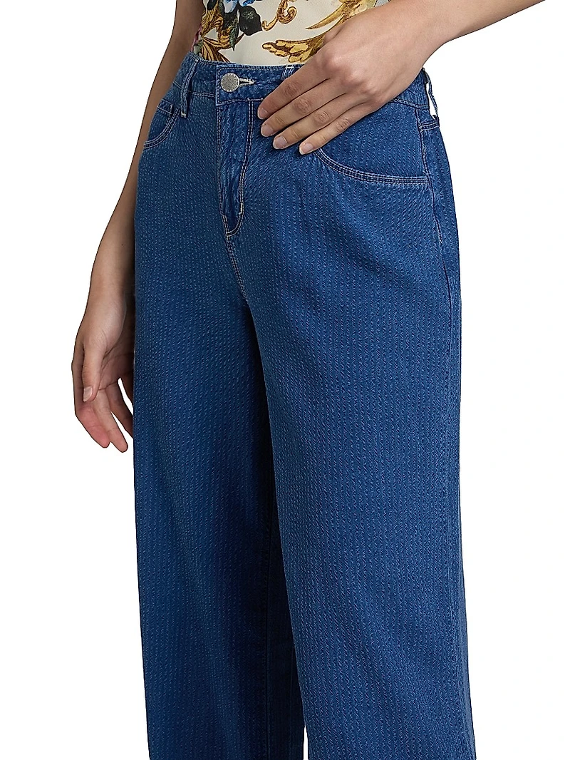 Alicent High-Rise Sneaker Wide-Leg Jeans