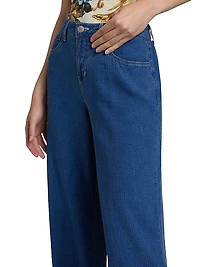 Alicent High-Rise Sneaker Wide-Leg Jeans