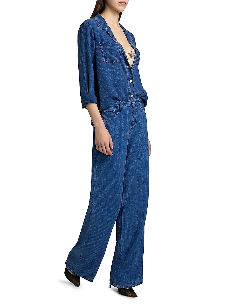 Alicent High-Rise Sneaker Wide-Leg Jeans