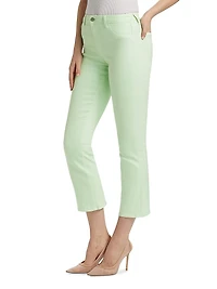 Tati Mid-Rise Stretch Flare Crop Jeans