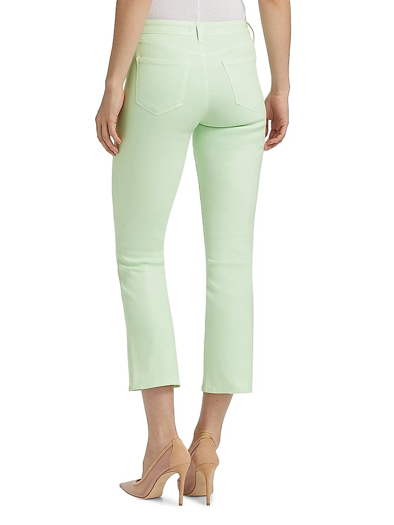 Tati Mid-Rise Stretch Flare Crop Jeans