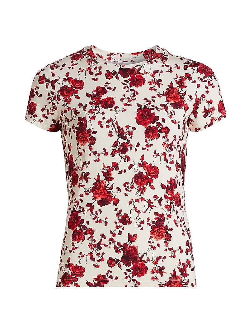 Ressi Rose Floral Knit T-Shirt