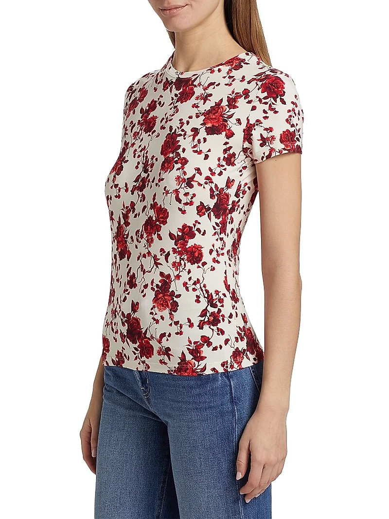 Ressi Rose Floral Knit T-Shirt