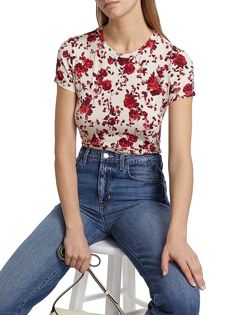 Ressi Rose Floral Knit T-Shirt