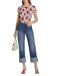 Ressi Rose Floral Knit T-Shirt