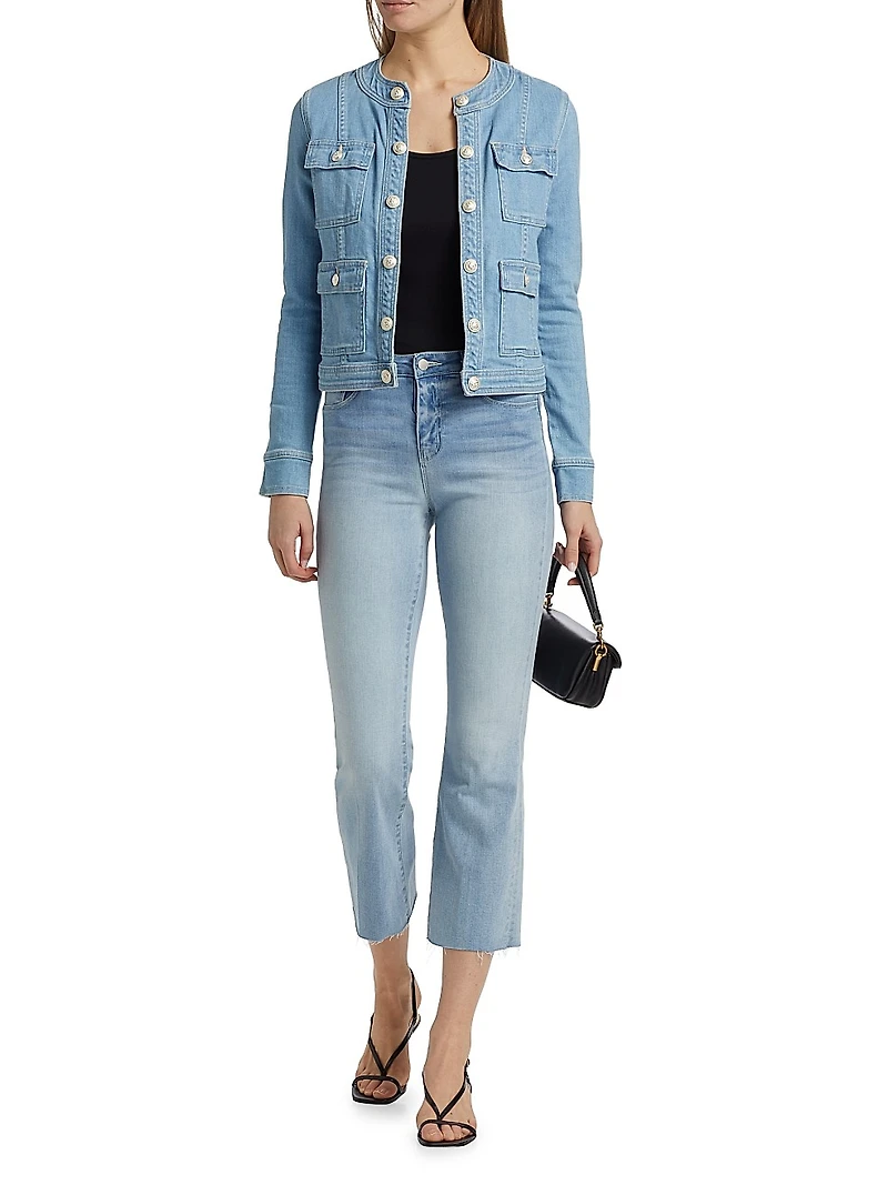 Kendra Flared Crop Jeans