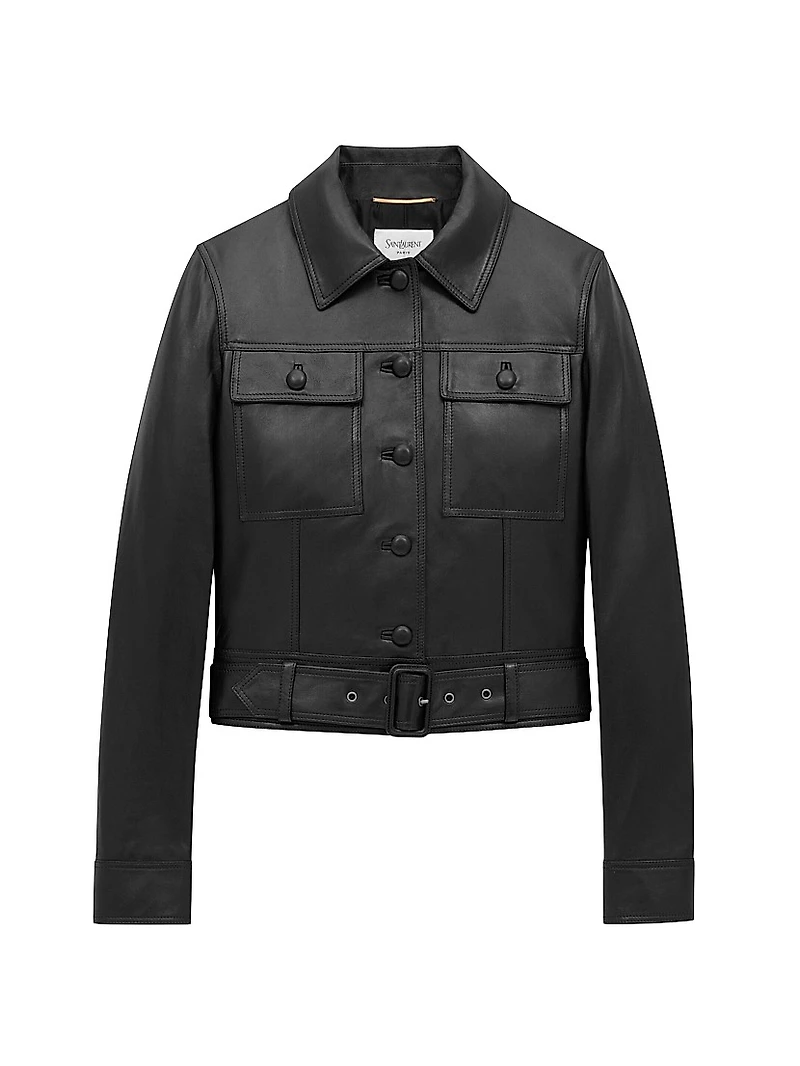 Cropped Jacket Lambskin