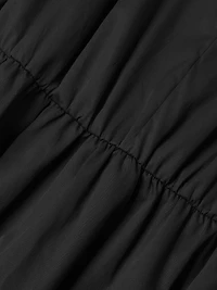 Plus Arla Gathered Cotton Minidress