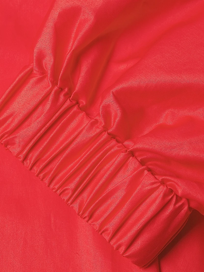 Plus Medina Cotton Split Neck Oversized Blouse