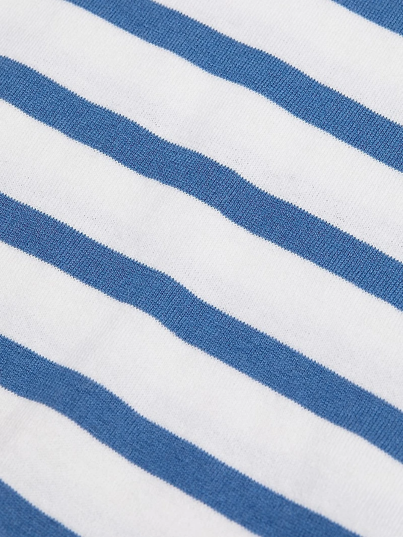 Striped Cotton-Cashmere T-Shirt