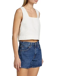 Akira Linen Square Neck Tank