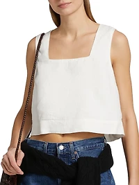 Akira Linen Square Neck Tank