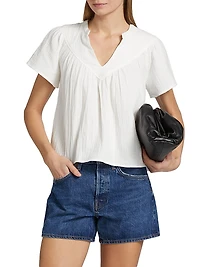 Sayer Double Gauze Cotton Top