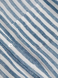 Charli Striped Linen-Blend Button-Front Shirt