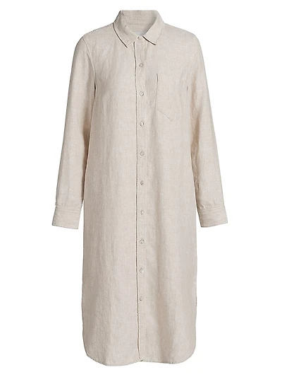 Val Linen Shirtdress