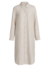 Val Linen Shirtdress