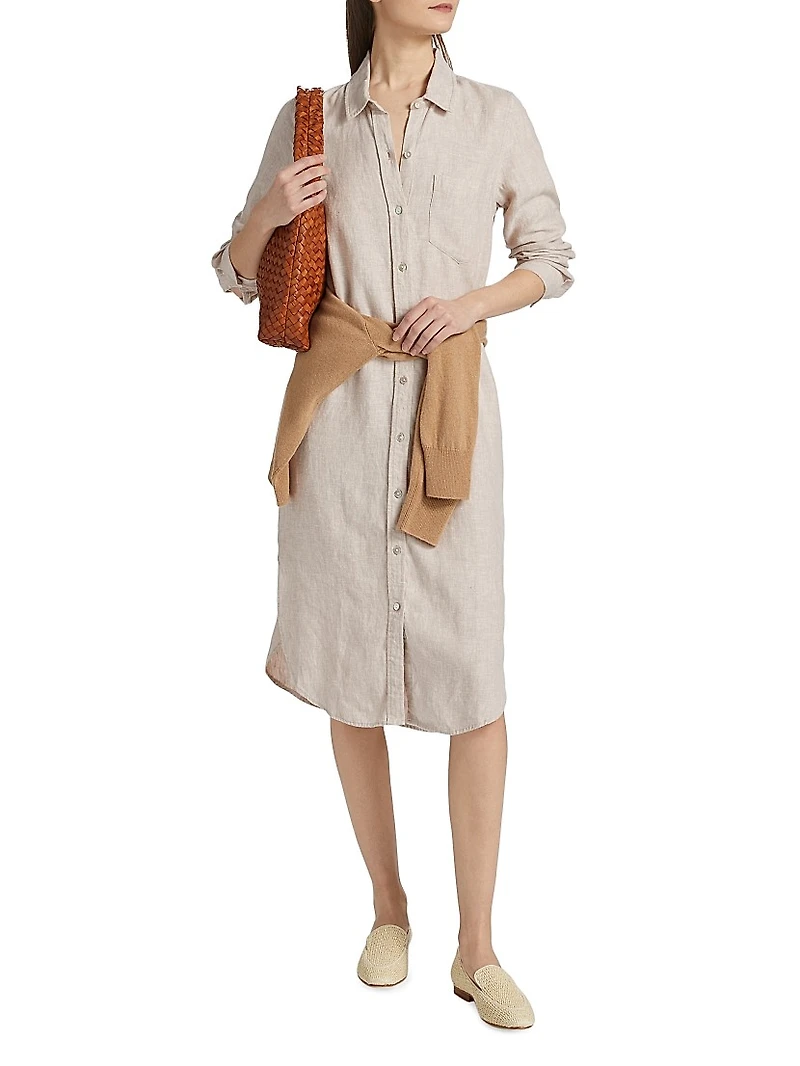 Val Linen Shirtdress