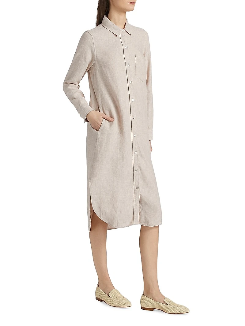 Val Linen Shirtdress