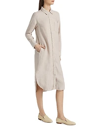 Val Linen Shirtdress