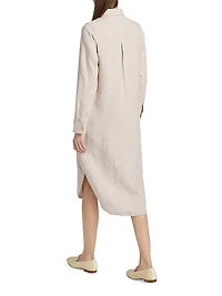 Val Linen Shirtdress