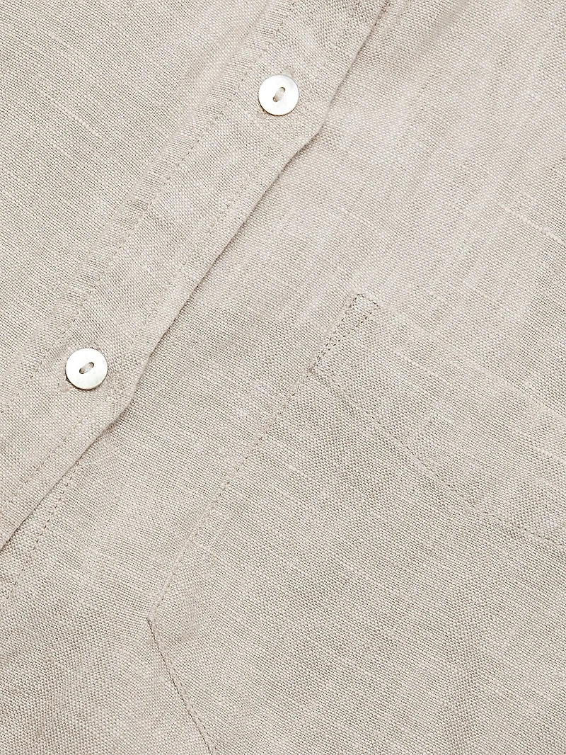 Val Linen Shirtdress