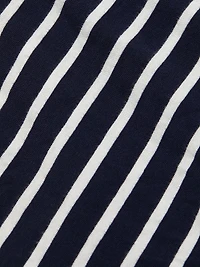 Selah Striped Cotton Tie-Waist Midi-Dress
