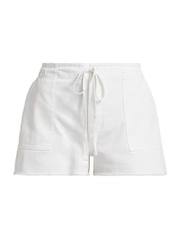 Beach Cotton Drawstring Shorts