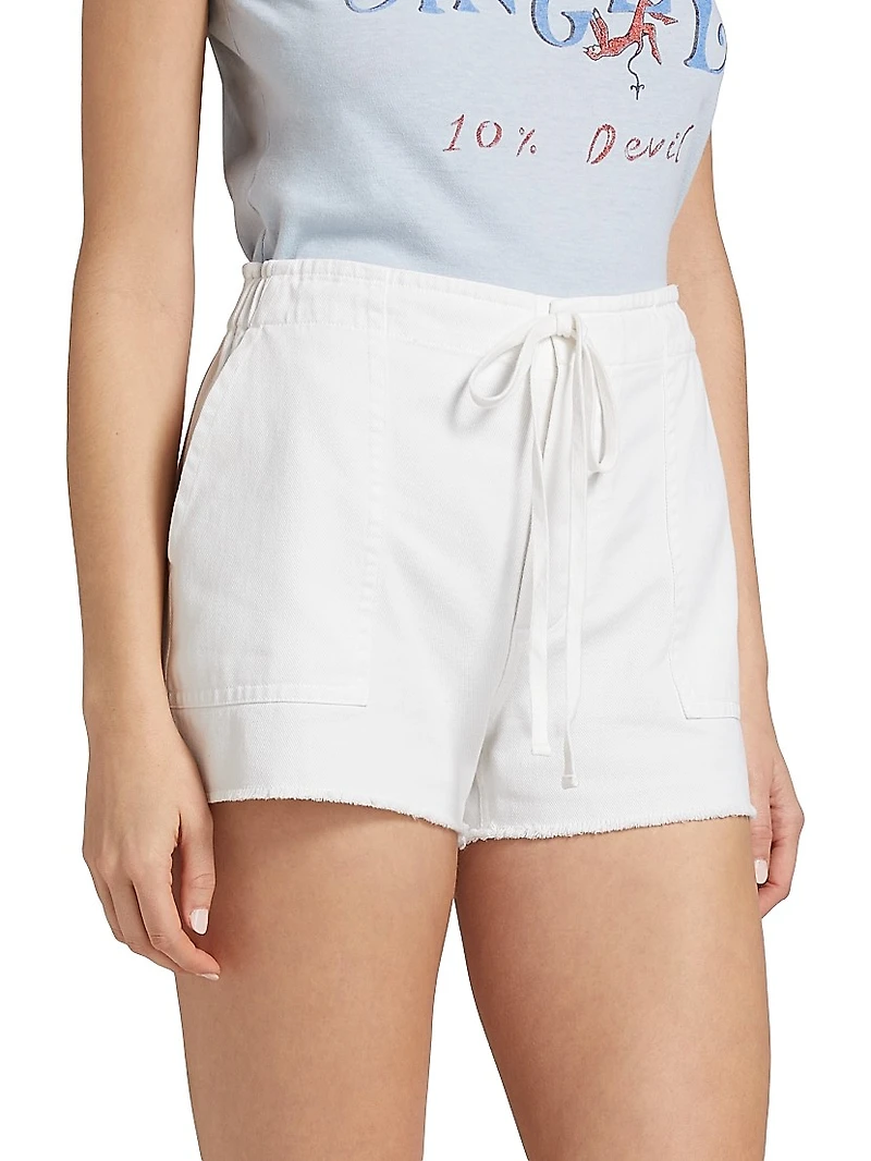 Beach Cotton Drawstring Shorts